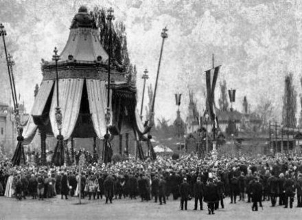 Az 1896-os megnyitó ünnepség.