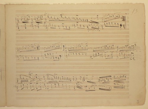 Liszt Die Taubenpost 2 kézirata