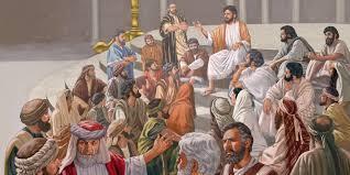 Jézus nyilvánosan tanít a templomban