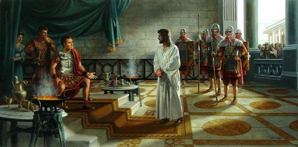 Pilátus kiszolgáltatja Jézust