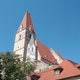 Weissenkirchen temploma ,a Duna északi oldalán