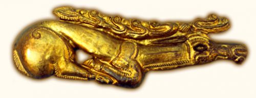A tpiszentmrtoni aranyszarvas. (kb. Kr. e. 6–5. szzad)