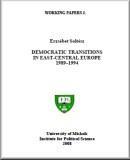 Democratic transitions in East-Central Europe 1989-1994