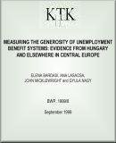 Measuring the generosity of unemployment benefit systems: Evidence from Hungary and elsewhere in Central Europe