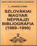 Szlovákiai magyar néprajzi bibliográfia (1989-1990)